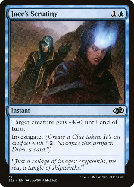 Jace's Scrutiny, Magic card J22 311 — Jumpstart 2022 set