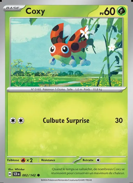 Coxy, carte Pokémon SCR 002 — extension Couronne Stellaire