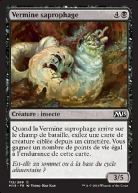 Vermine saprophage, carte Magic M15 112 — extension Magic 2015