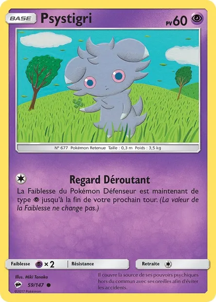 Psystigri, carte Pokémon BUS 59 — extension Ombres Ardentes