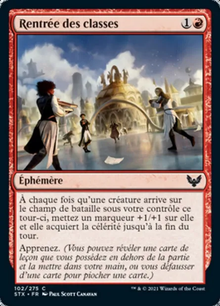 Rentrée des classes, carte Magic STX 102 — extension Strixhaven: l'Académie des Mages