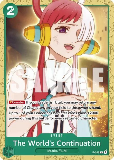 The World's Continuation, One Piece card P-059 — Promotion card set