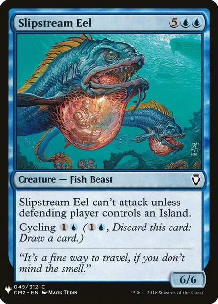Slipstream Eel, Magic card PLST CM2-49 — The List set
