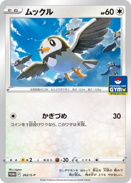 Starly, Pokémon card S-P 262 — S-P: Sword & Shield Promos set
