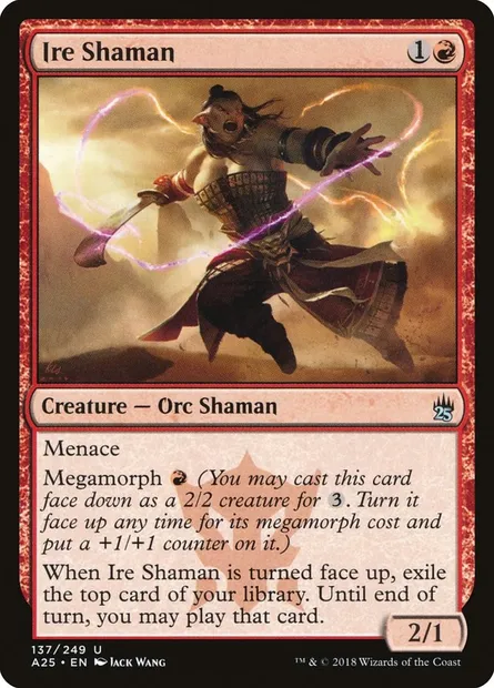 Ire Shaman, Magic card A25 137 — Masters 25 set