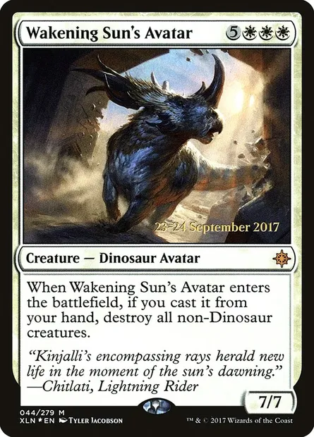 Wakening Sun's Avatar, Magic card PXLN 44s — Ixalan Promos set