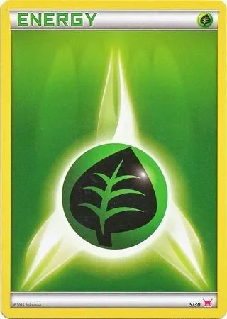 Énergie Plante, carte Pokémon TK8A 005-2 — extension XY Trainer Kit: Latias