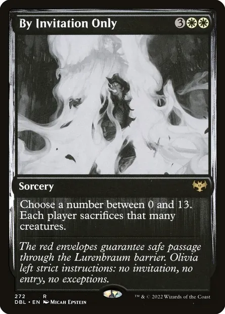 By Invitation Only, Magic card DBL 272 — Innistrad: Double Feature set