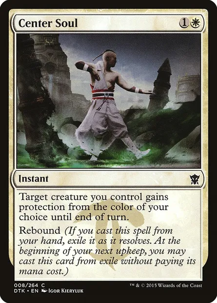Center Soul, Magic card DTK 8 — Dragons of Tarkir set