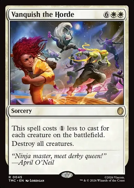 Vanquish the Horde, Magic card TMC 45 — Teenage Mutant Ninja Turtles Eternal set