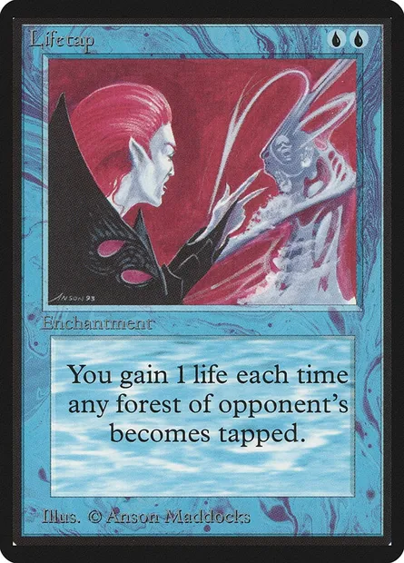 Ponction vitale, carte Magic LEB 62 — extension Limited Edition Beta