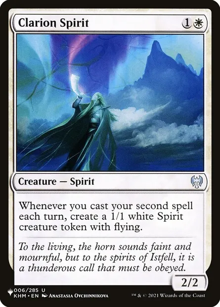 Clarion Spirit, Magic card PLST KHM-6 — The List set