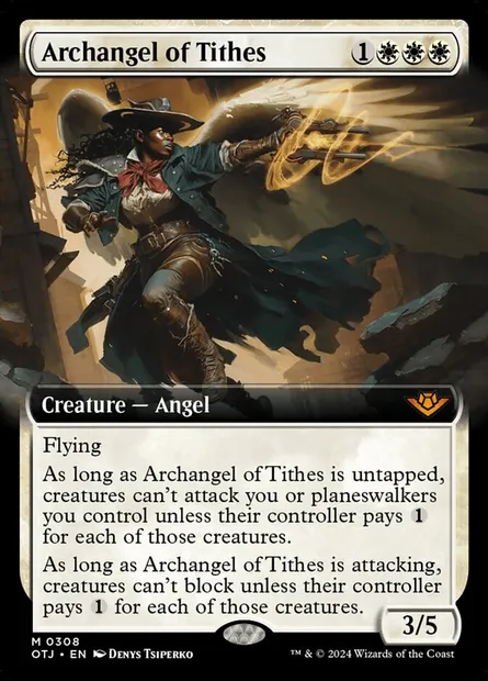 Archangel of Tithes, Magic card OTJ 308 — Outlaws of Thunder Junction set
