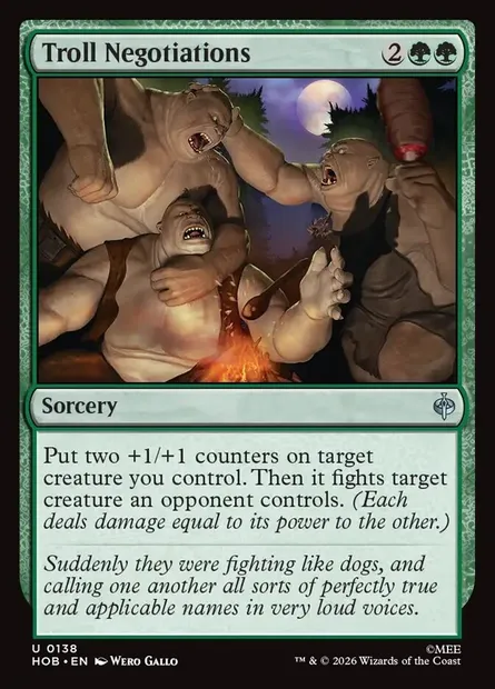 Troll Negotiations, Magic card HOB 138 — The Hobbit set