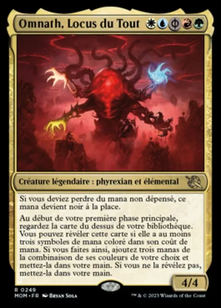 Omnath, Locus du Tout, carte Magic MOM 249 — extension L'invasion des machines