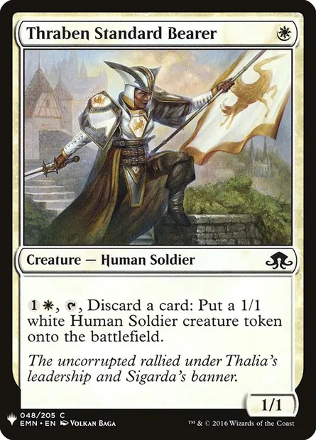 Thraben Standard Bearer, Magic card PLST EMN-48 — The List set