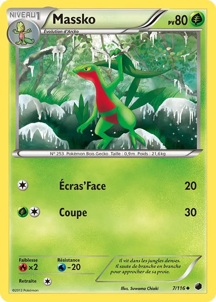Massko, carte Pokémon PLF 7 — extension Glaciation Plasma