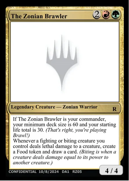 The Zonian Brawler, carte Magic UNK RZ05g — extension Unknown Event