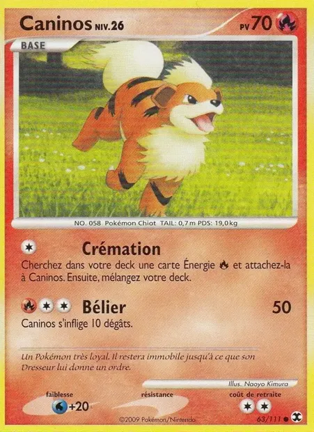 Caninos Niv. 26, carte Pokémon RR 63 — extension Rivaux Émergeants