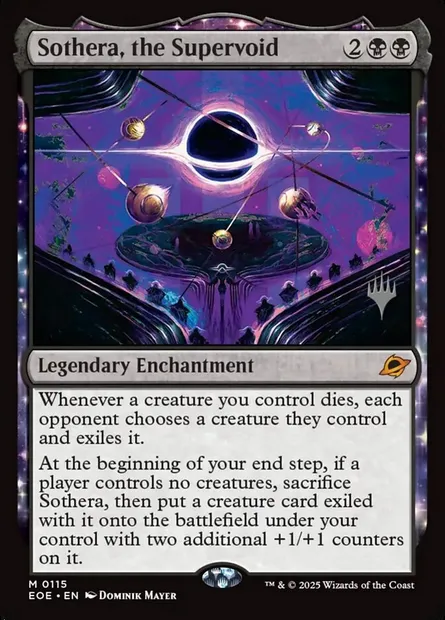 Sothera, the Supervoid, Magic card PEOE 115p — Edge of Eternities Promos set