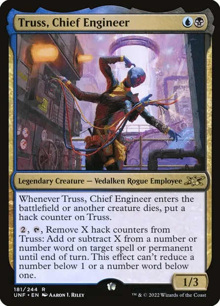 Truss, Chief Engineer, carte Magic UNF 181 — extension Unfinity