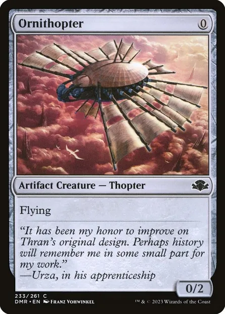 Ornithopter, Magic card DMR 233 — Dominaria Remastered set
