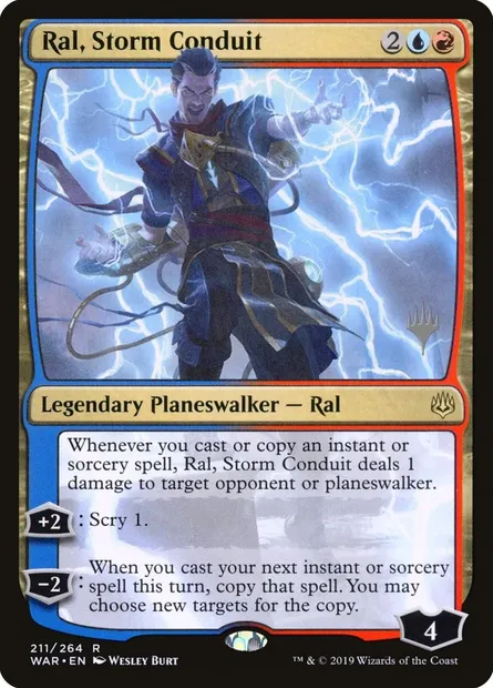 Ral, Storm Conduit, Magic card PWAR 211p — War of the Spark Promos set