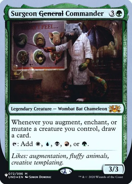Surgeon General Commander, Magic card ULST 42 — The List (Unfinity Foil Edition) set