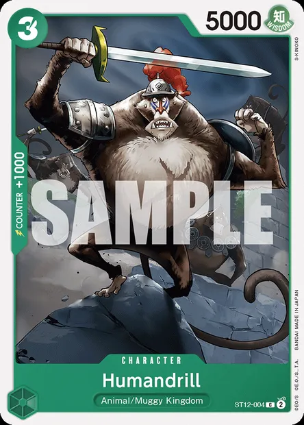 Humandrill, One Piece card ST12-004 — Zoro and Sanji set