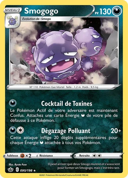 Smogogo, carte Pokémon CRE 95 — extension Règne de Glace