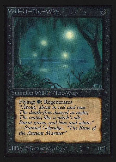 Feu follet, carte Magic CEI 136 — extension Intl. Collectors' Edition