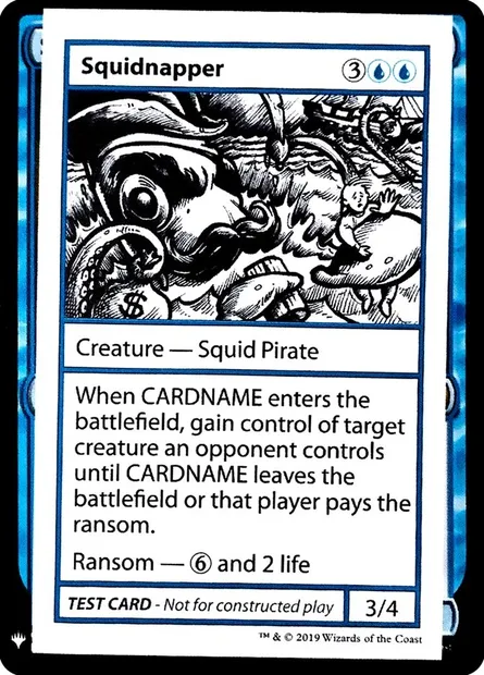 Squidnapper, Magic card CMB1 29 — Mystery Booster Playtest Cards 2019 set