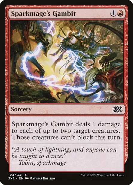 Sparkmage's Gambit, Magic card 2X2 124 — Double Masters 2022 set