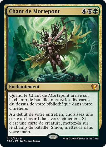Chant de Mortepont, carte Magic C20 207 — extension Commander 2020