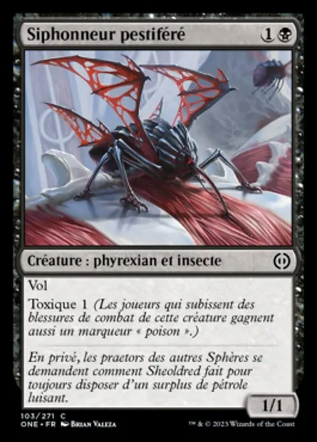 Siphonneur pestiféré, carte Magic ONE 103 — extension Tous Phyrexians