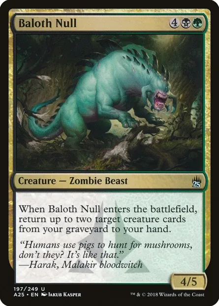 Baloth infécond, carte Magic A25 197 — extension Masters 25