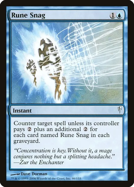 Rune Snag, Magic card CSP 46 — Coldsnap set