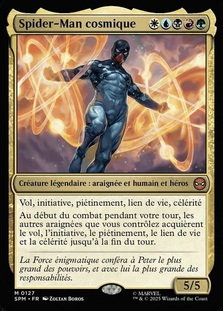 Spider-Man cosmique, carte Magic SPM 127 — extension Marvel's Spider-Man