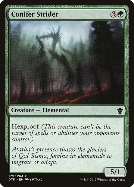 Conifer Strider, Magic card DTK 179 — Dragons of Tarkir set