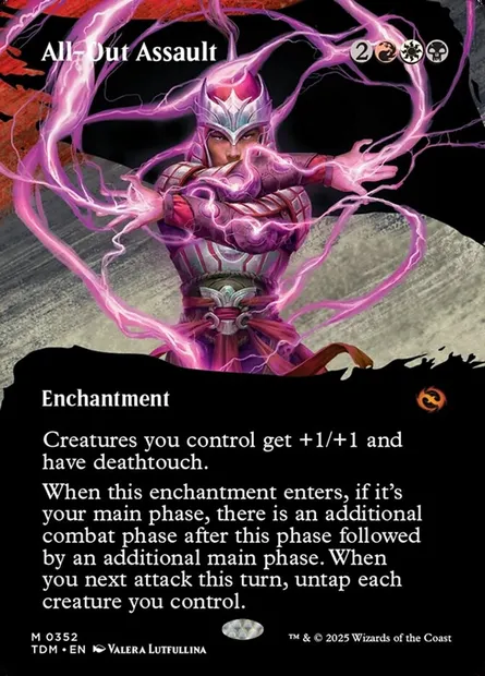 All-Out Assault, Magic card TDM 352 — Tarkir: Dragonstorm set