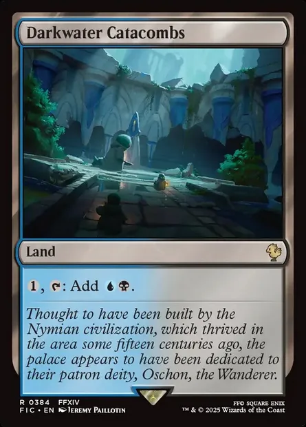 Darkwater Catacombs, Magic card FIC 384 — Final Fantasy Commander set