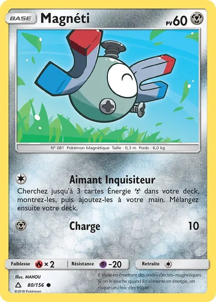 Magnéti, carte Pokémon UPR 80 — extension Ultra-Prisme