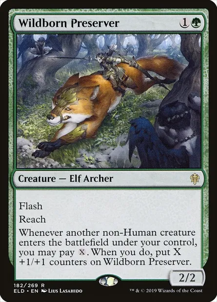 Wildborn Preserver, Magic card ELD 182 — Throne of Eldraine set