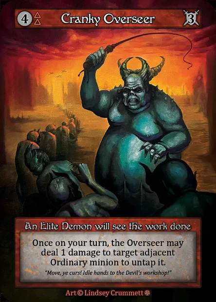 Cranky Overseer, Sorcery card GOT 048 — Gothic set