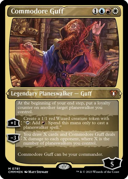 Commodore Guff, Magic card CMM 781 — Commander Masters set