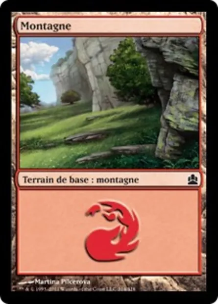 Montagne, carte Magic CMD 314 — extension Commander 2011