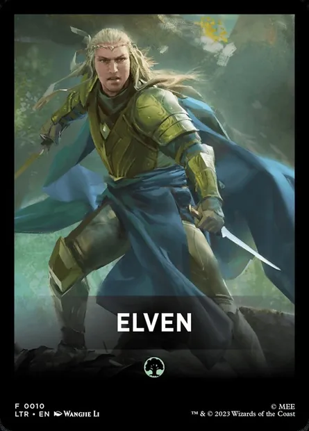 Elven, Magic card FLTR 10 — Tales of Middle-earth Front Cards set
