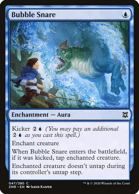 Bubble Snare, Magic card ZNR 47 — Zendikar Rising set