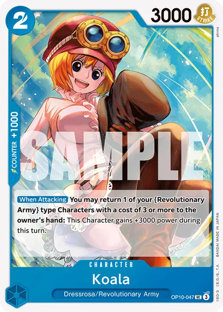 Koala, One Piece card OP10-047 — ROYAL BLOOD set