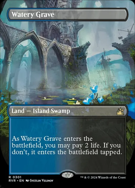 Watery Grave, Magic card RVR 301 — Ravnica Remastered set
